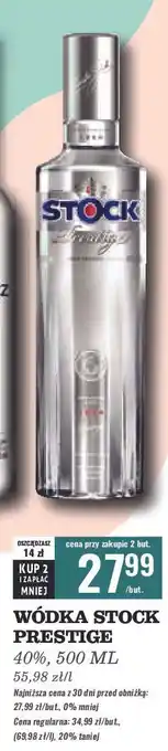 Biedronka Wódka Stock Prestige oferta