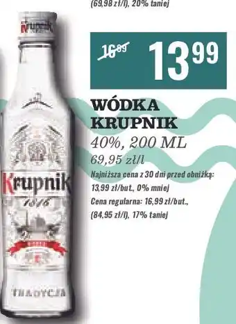 Biedronka Wódka Krupnik 1846 oferta