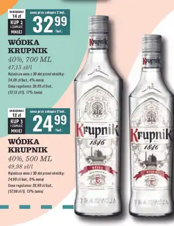 Biedronka Wódka Krupnik Vodka oferta