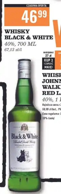 Biedronka Whisky Black & White oferta