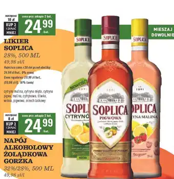 Biedronka Likier 28% Soplica Pigwowa oferta