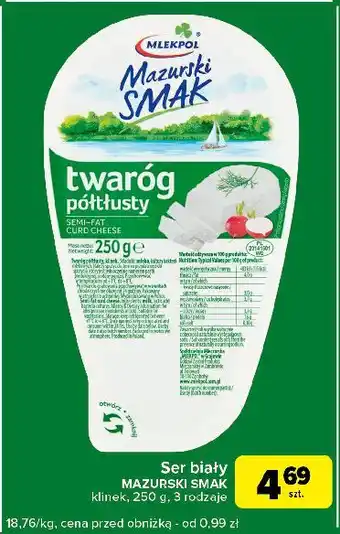 Carrefour Express Twaróg chudy Mazurski Smak oferta