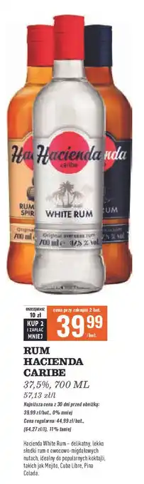 Biedronka Rum Hacienda Caribe & Spices oferta