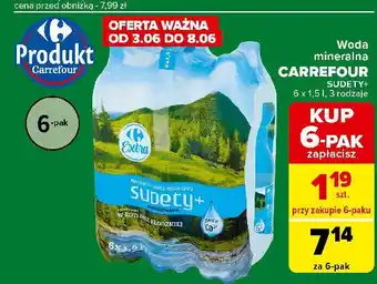 Carrefour Express Woda naturalna niegazowana Carrefour Sudety+ oferta