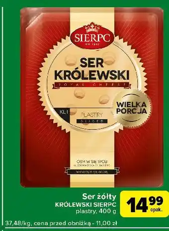 Carrefour Express Ser królewski plastry Sierpc oferta