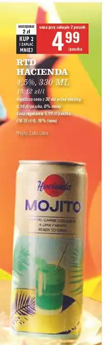 Biedronka Drink mojito Hacienda Caribe oferta