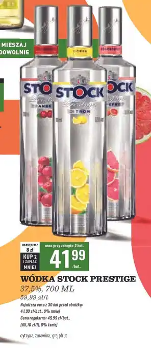 Biedronka Wódka Stock Prestige Grapefruit oferta