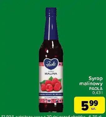 Carrefour Express Syrop malinowy Paola oferta