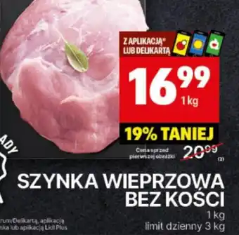 Delikatesy Centrum Szynka wieprzowa bez kości oferta