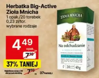 Delikatesy Centrum Herbata Big - Active Zioła Mnicha oferta