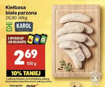 Delikatesy Centrum Kiełbasa biała parzona oferta