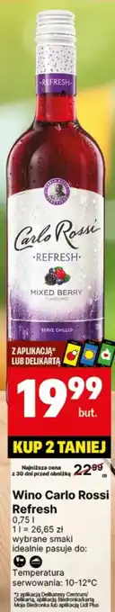 Delikatesy Centrum Wino Carlo Rossi Refresh oferta