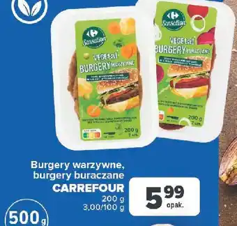 Carrefour Burgery warzywne Carrefour Sensation oferta