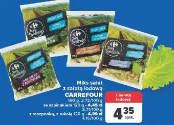 Carrefour Mix sałat ze szpinakiem Carrefour Targ Świeżości oferta