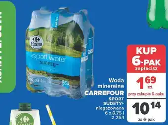 Carrefour Woda naturalna niegazowana Carrefour Sudety+ oferta