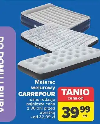 Carrefour Materac dmuchany 203 x 152 46 cm Bestway oferta