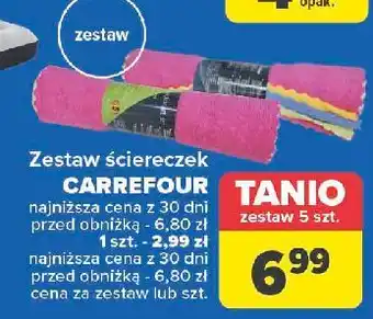 Carrefour Ścierki z mikrofibry Carrefour oferta