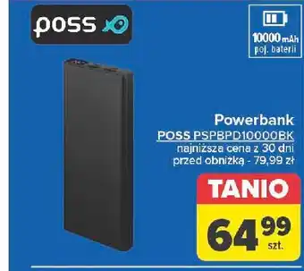 Carrefour Powerbank pspbpd10000bk Poss oferta