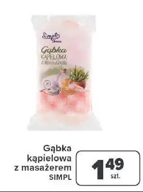 Carrefour Gąbka do kapieli i masażu Simpl oferta