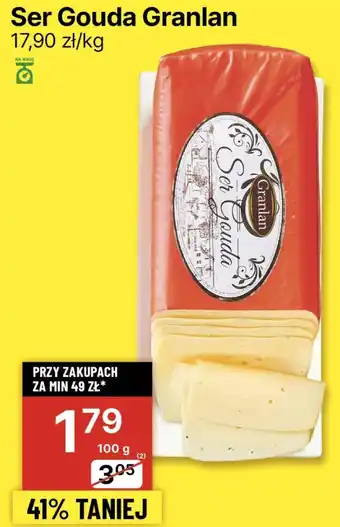 Delikatesy Centrum Ser Gouda Granlan 100g oferta