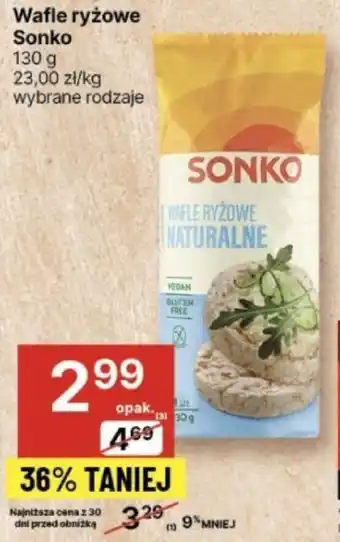 Delikatesy Centrum Wafle ryżowe Sonko 130g oferta