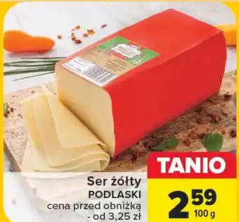 Carrefour Market Ser żółty PODLASKI 100g oferta