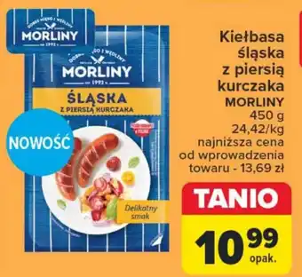 Carrefour Market Kiełbasa śląska z piersią kurczaka MORLINY 450g oferta