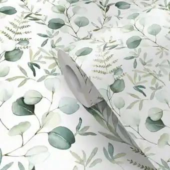 Castorama Tapeta easy roll Cedrela Watercolour zielona oferta