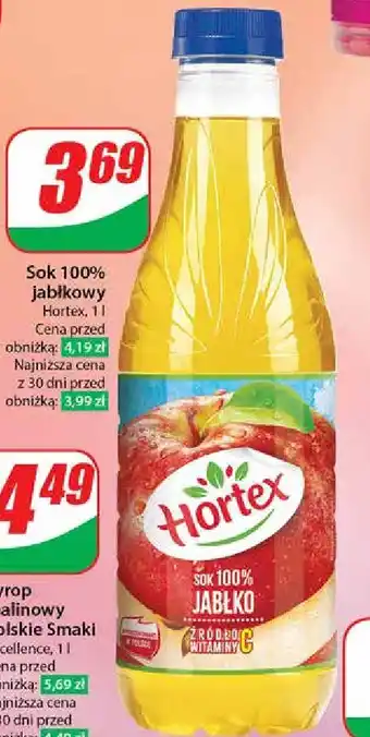 Dino Sok jabłkowy 100% Hortex oferta