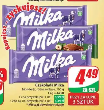 Dino Czekolada alpine milk Milka oferta