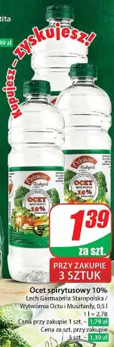 Dino Ocet spirytusowy 10 % butelka plastikowa Octownia Białystok oferta