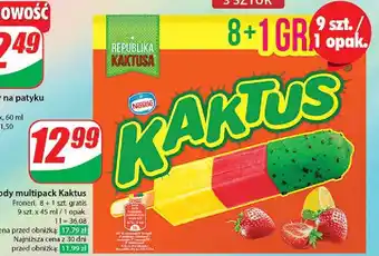 Dino Lody cytrynowo-truskawkowe Nestle Kaktus oferta