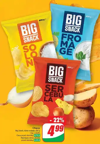 Dino Chipsy fromage Big Snack oferta