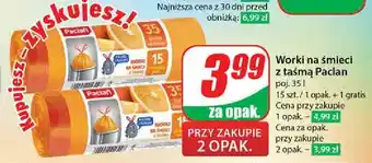 Dino Worki na śmieci 35 l pomarańczowe Paclan oferta