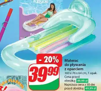 Materac dmuchany z oparciem