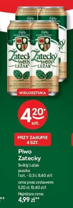 Żabka Piwo Zatecky 0,5 l oferta