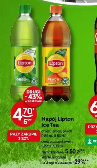 Żabka Napój Lipton Ice Tea 0,85 ml oferta