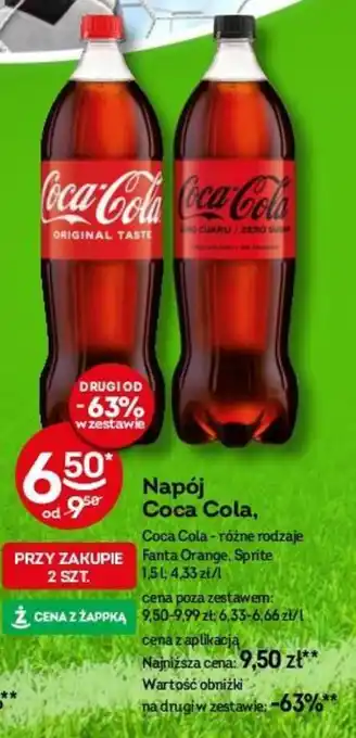 Żabka Napój Coca Cola 1,5 l oferta