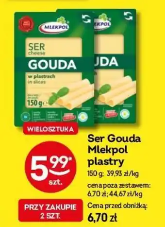 Żabka Ser Gouda Mlekpol 150 g oferta