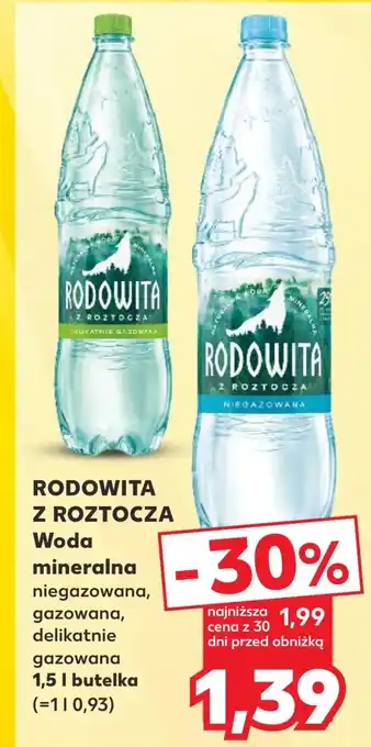 Kaufland Woda niegazowana Rodowita oferta