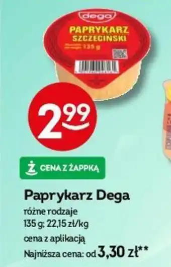 Żabka Paprykarz Dega 135 g oferta