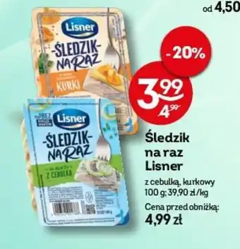 Żabka Śledzik na raz Lisner 100 g oferta