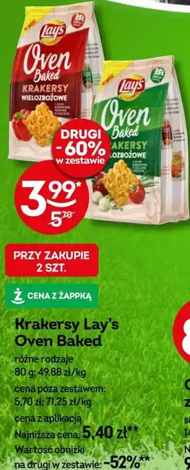 Żabka Lay's Oven Baked Krakersy 80g oferta