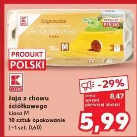 Kaufland Jaja z chowu ściółkowego klasa m K-Classic oferta
