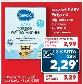 Kaufland Patyczki kosmetyczne dla dzieci Bevola Baby oferta