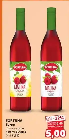 Kaufland Syrop malina Fortuna oferta