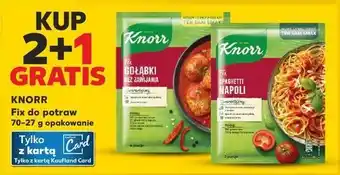 Kaufland Gołąbki bez zawijania Knorr Fix oferta