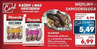 Kaufland Kaszanka z cebulką prażoną Olewnik oferta