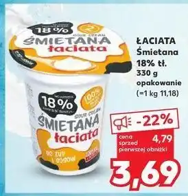 Kaufland Śmietana 18% Łaciata oferta