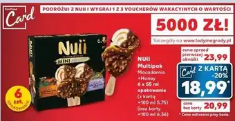 Lody na patyku mini adventure salted caramel & australian macadamia + dark chocolate nordic berry Nuii
